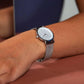 ROSEFIELD Women's Tribeca Mesh Silver 33mm Watch