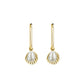 ROSEFIELD Earrings Creole Shell with Pearl Gold JSPCEG-J173