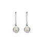 ROSEFIELD Earrings Creole Shell with Pearl Silver JSPCES-J174