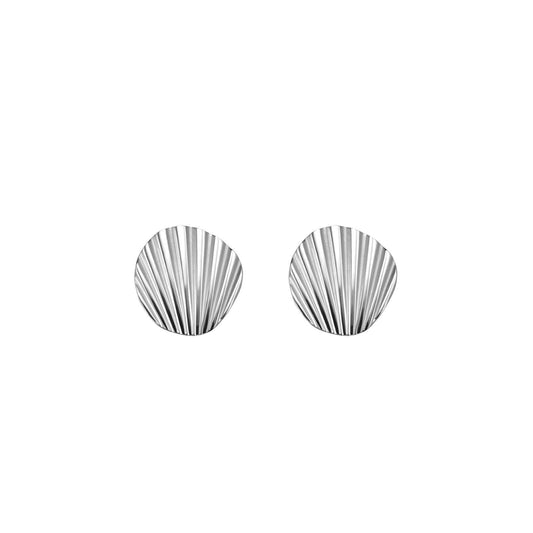 ROSEFIELD earrings single stud shell look silver JSSES-J168