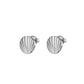ROSEFIELD earrings single stud shell look silver JSSES-J168