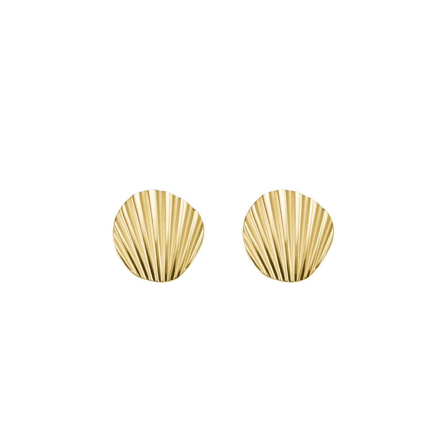 ROSEFIELD earrings single stud shell look gold JSSEG-J167