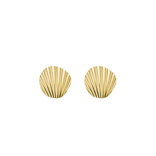 ROSEFIELD earrings single stud shell look gold JSSEG-J167