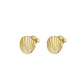 ROSEFIELD Ohrringe Einzelstecker Muscheloptik Gold