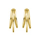 ROSEFIELD Earrings Triple Hoops Gold JETHG-J573