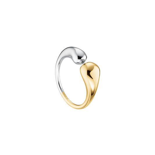 ROSEFIELD Ring Dome Double Bicolor Gold Silber Edelstahl