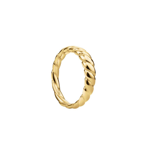 ROSEFIELD Ring Kordel Gold JRSC56G-J735