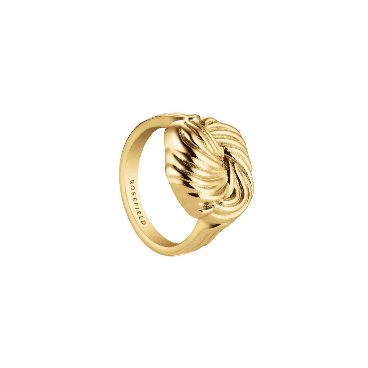ROSEFIELD Ring Simple Knot Ring Größe 54 Gold JRSK54G-J1066