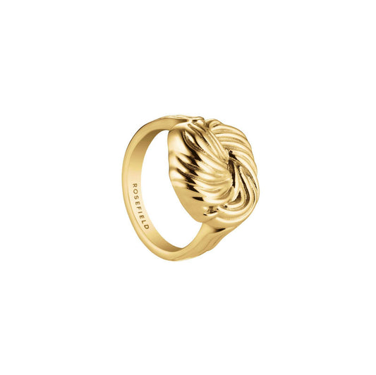 ROSEFIELD Ring Statement Knotted Ring Größe 48 Gold JRSK48G-J1068