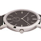 GROVANA Uhr Kensington Steel Leather Black index 38.5mm Herren 1050,5537