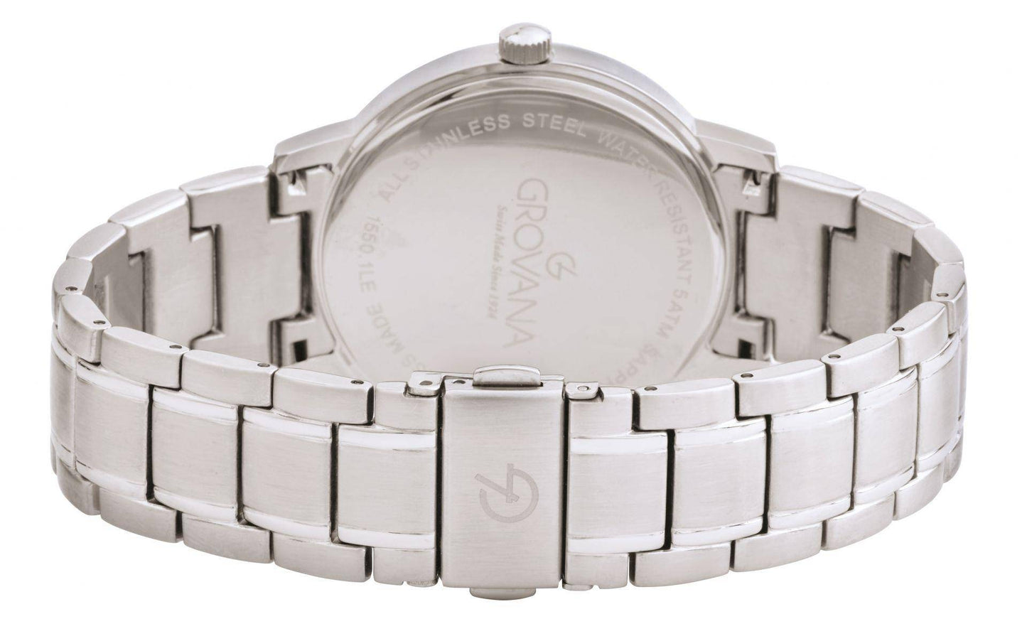 GROVANA Uhr Kensington Steel Metal Black index  41mm Herren 1550,1134