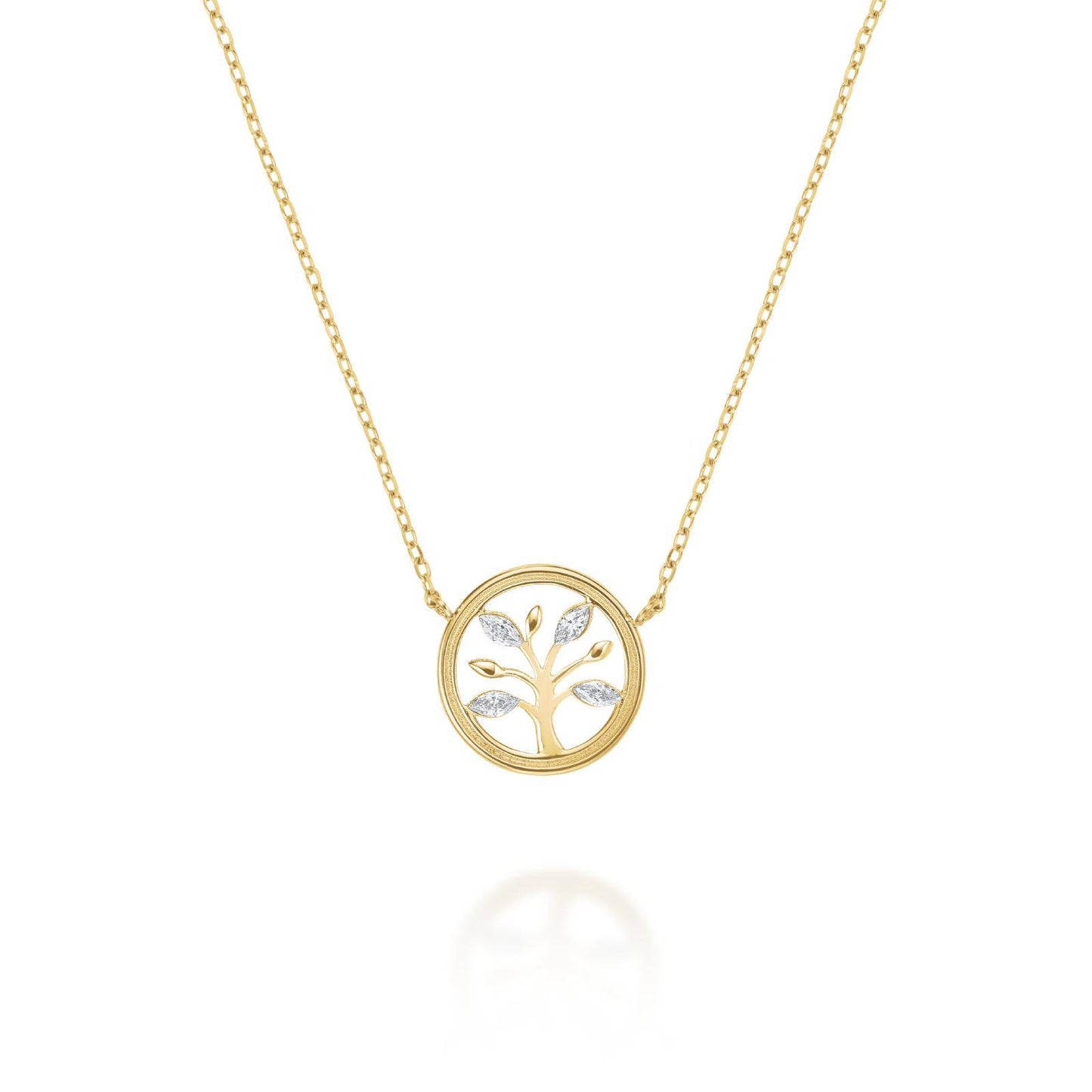 ROSEFIELD Damen Halskette Tree of Life Gold