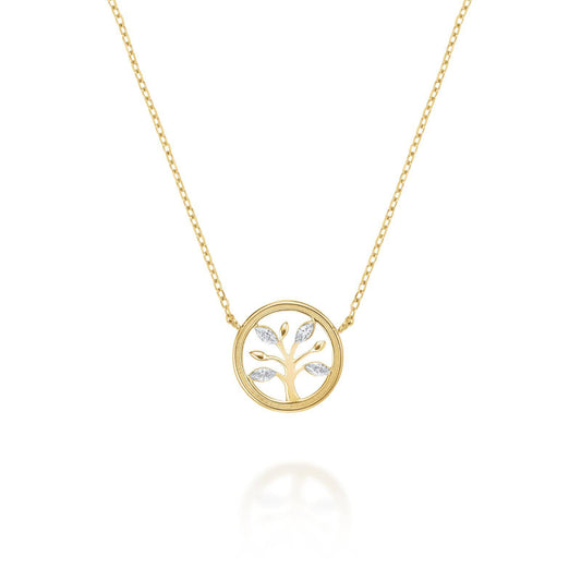 ROSEFIELD Damen Halskette Tree of Life Gold