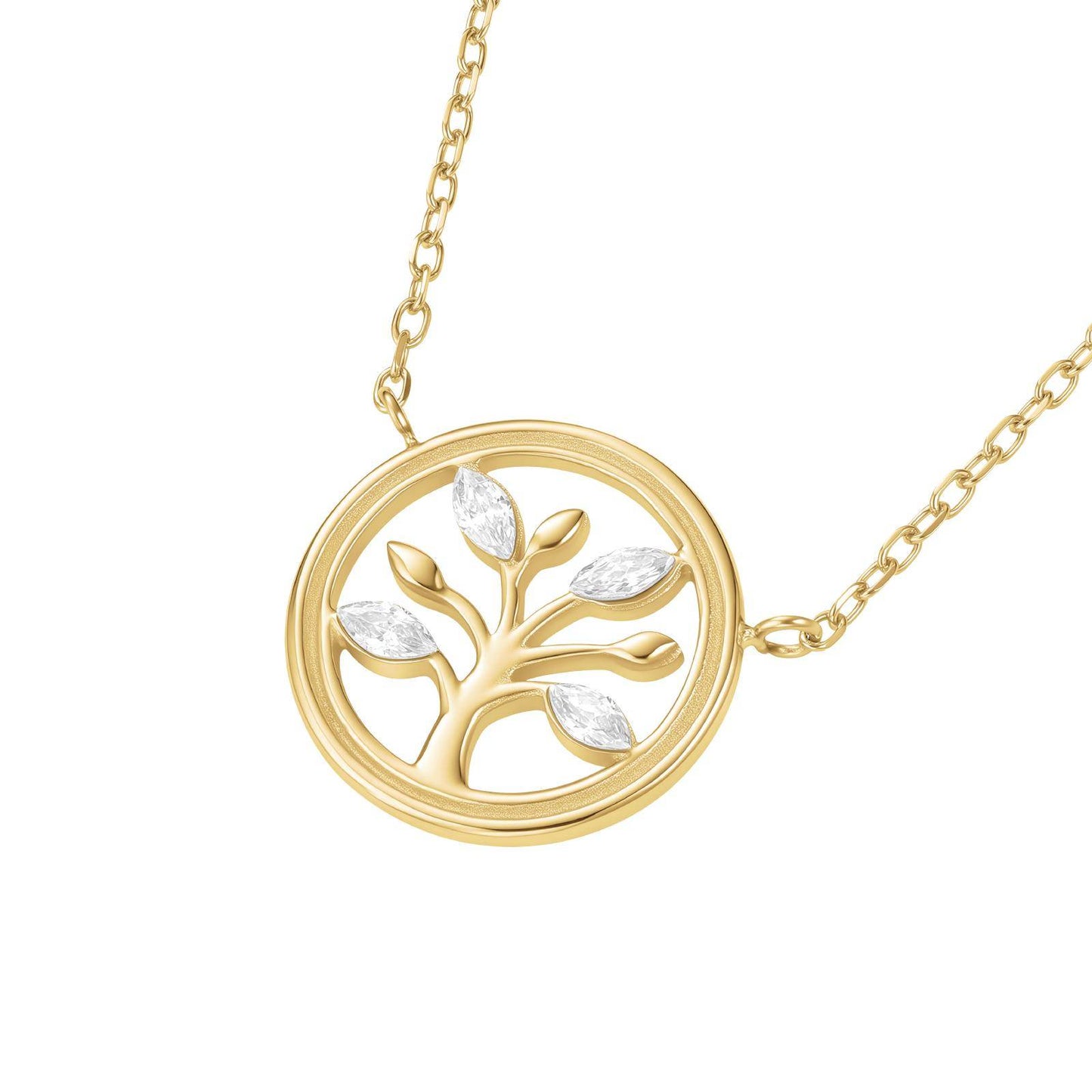 ROSEFIELD Damen Halskette Tree of Life Gold