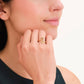 ROSEFIELD Damen Ring Wave/Welle Gold Edelstahl