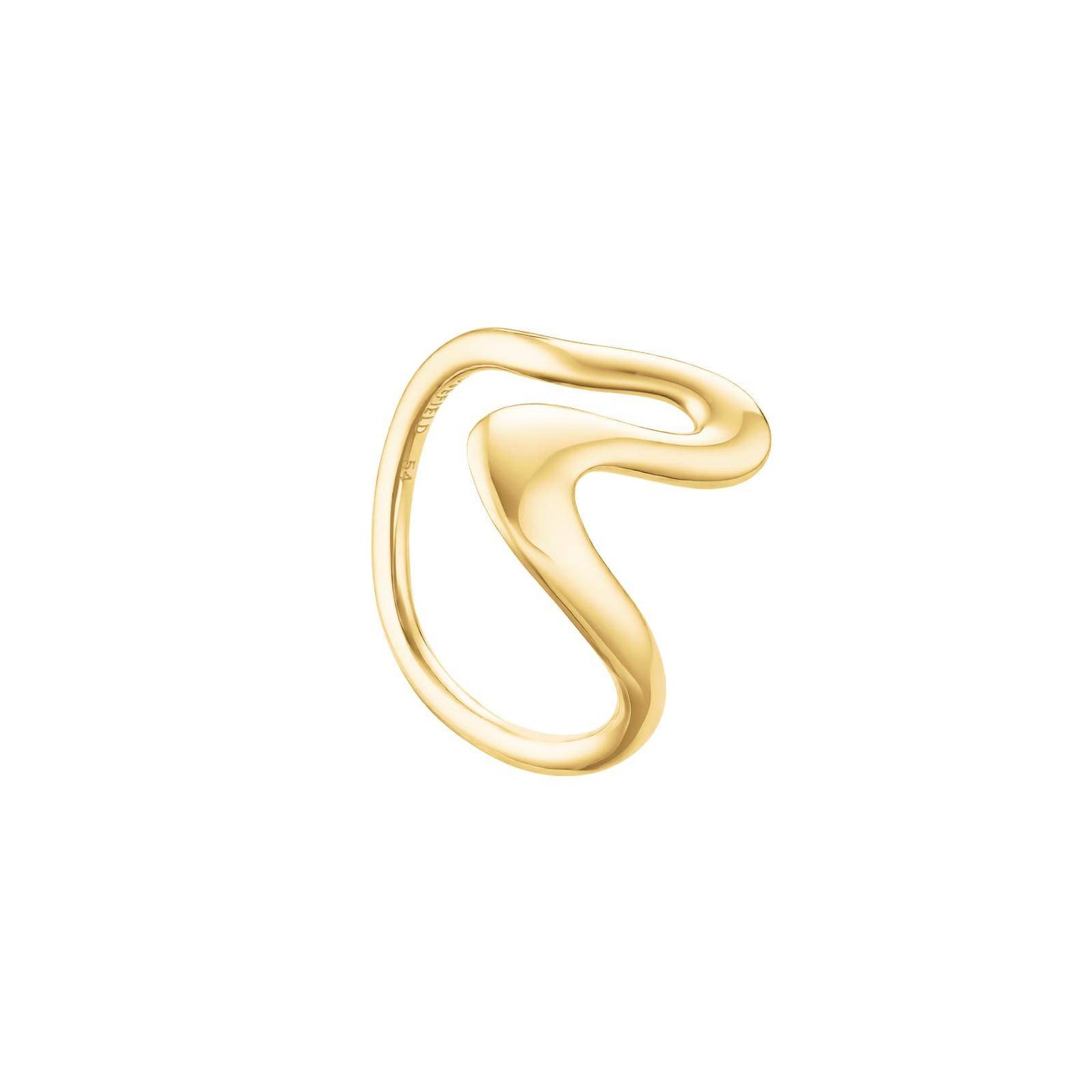 ROSEFIELD Damen Ring Wave/Welle Gold Edelstahl