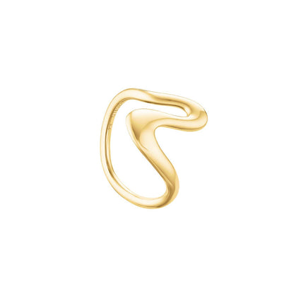 ROSEFIELD Damen Ring Wave/Welle Gold Edelstahl