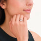ROSEFIELD Damen Ring Wave/Welle Gold Edelstahl