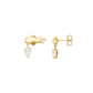 ROSEFIELD Damen Ohrstecker Mix Wave Gold