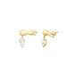 ROSEFIELD Damen Ohrstecker Mix Wave Gold