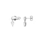 ROSEFIELD Damen Ohrstecker Mix Wave Silver
