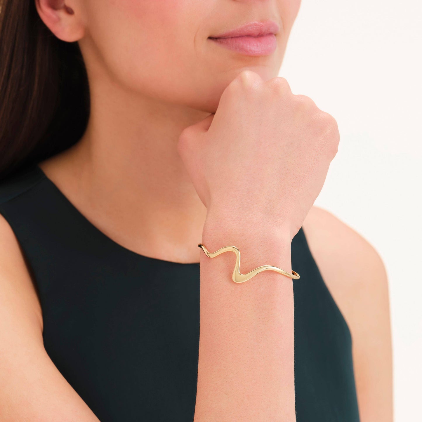 ROSEFIELD Damen Armreif Wave Gold
