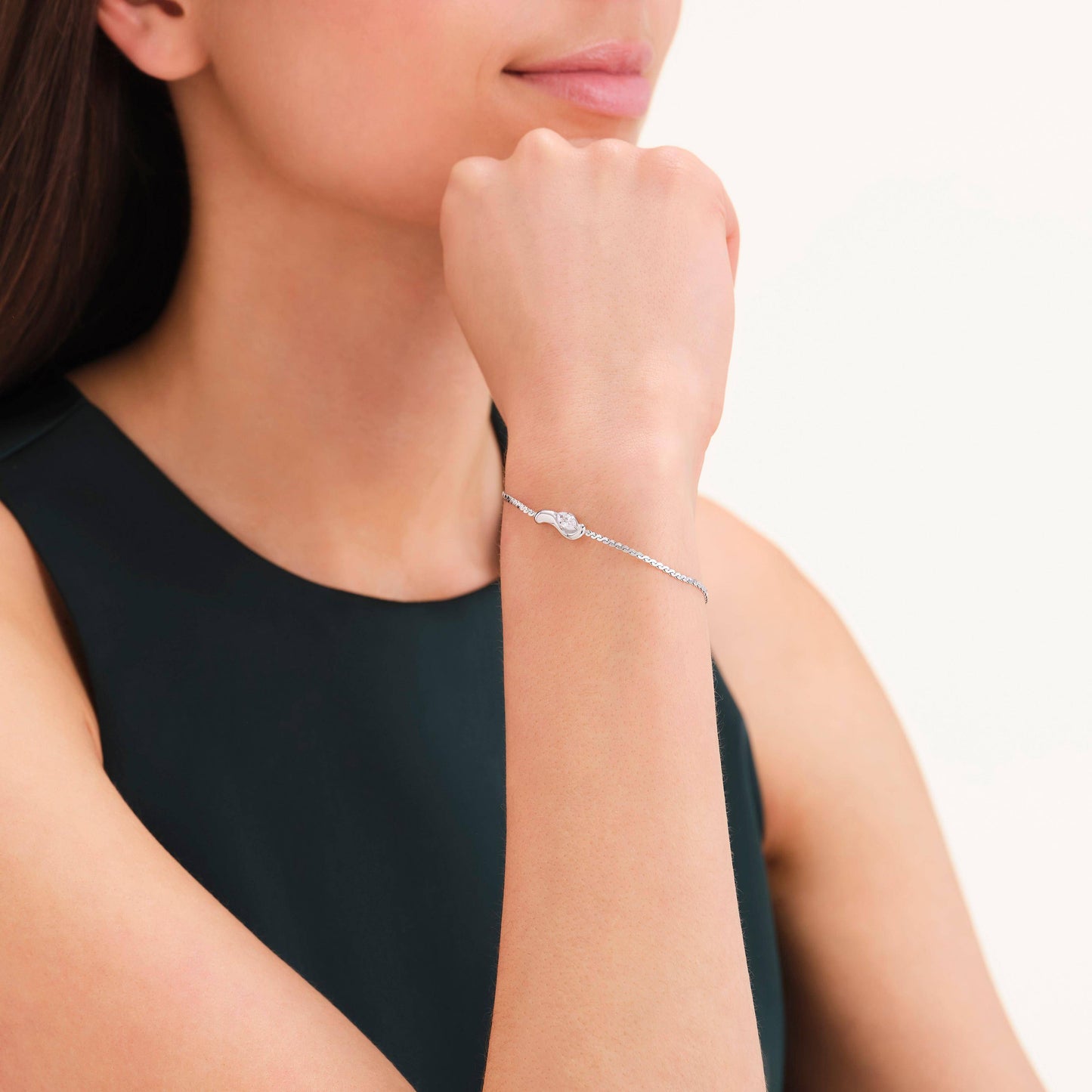 ROSEFIELD Damen Armband Marquise Wave Soft Silver