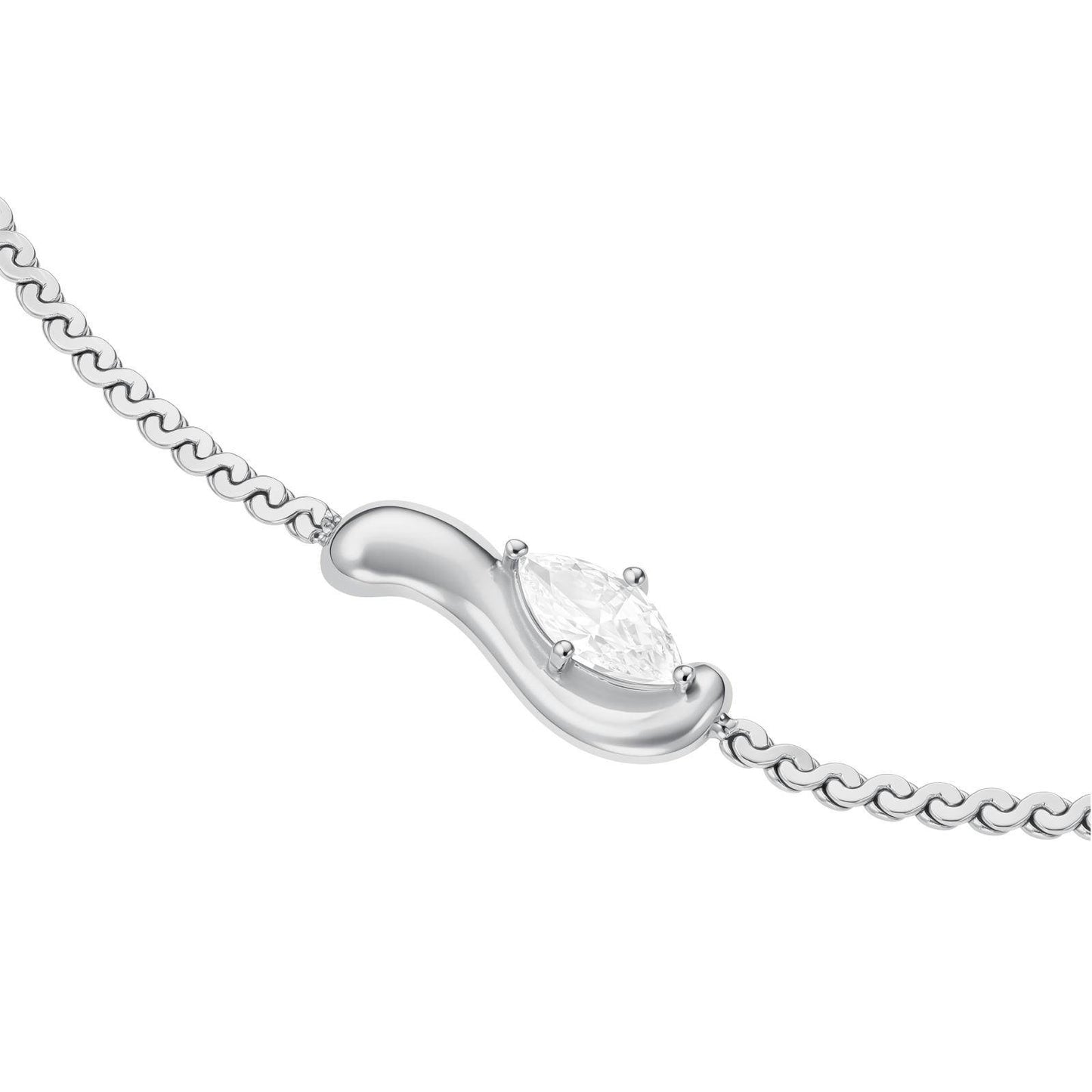 ROSEFIELD Damen Armband Marquise Wave Soft Silver