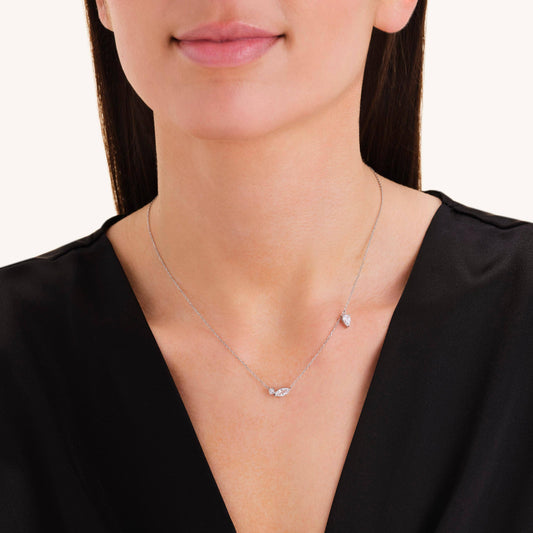 ROSEFIELD Damen Halskette Mix soft Silver