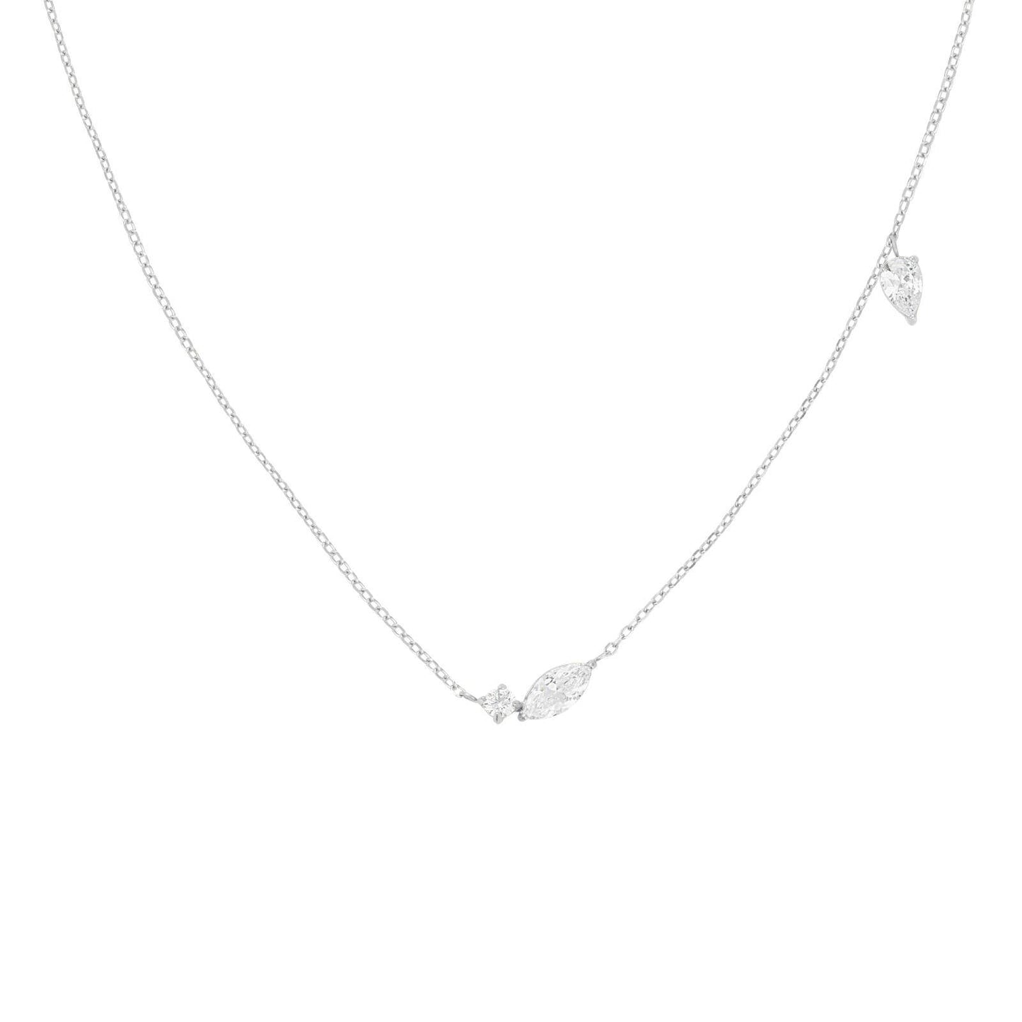 ROSEFIELD Women's Necklace Mix soft Silver