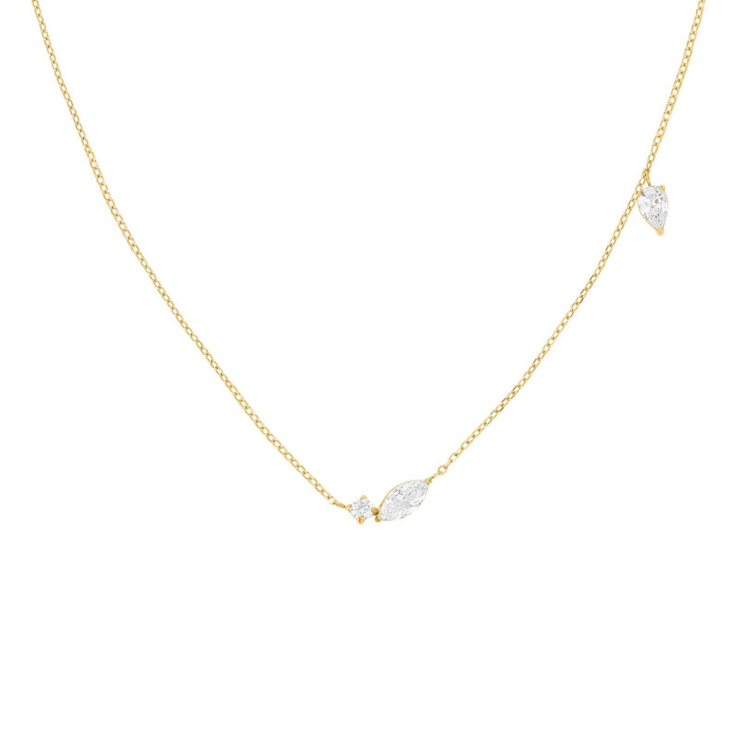 ROSEFIELD Damen Halskette Mix soft Gold