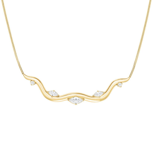 ROSEFIELD Damen Choker Wave Gold
