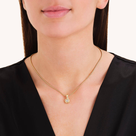 ROSEFIELD Damen Halskette Wave Pendant Gold