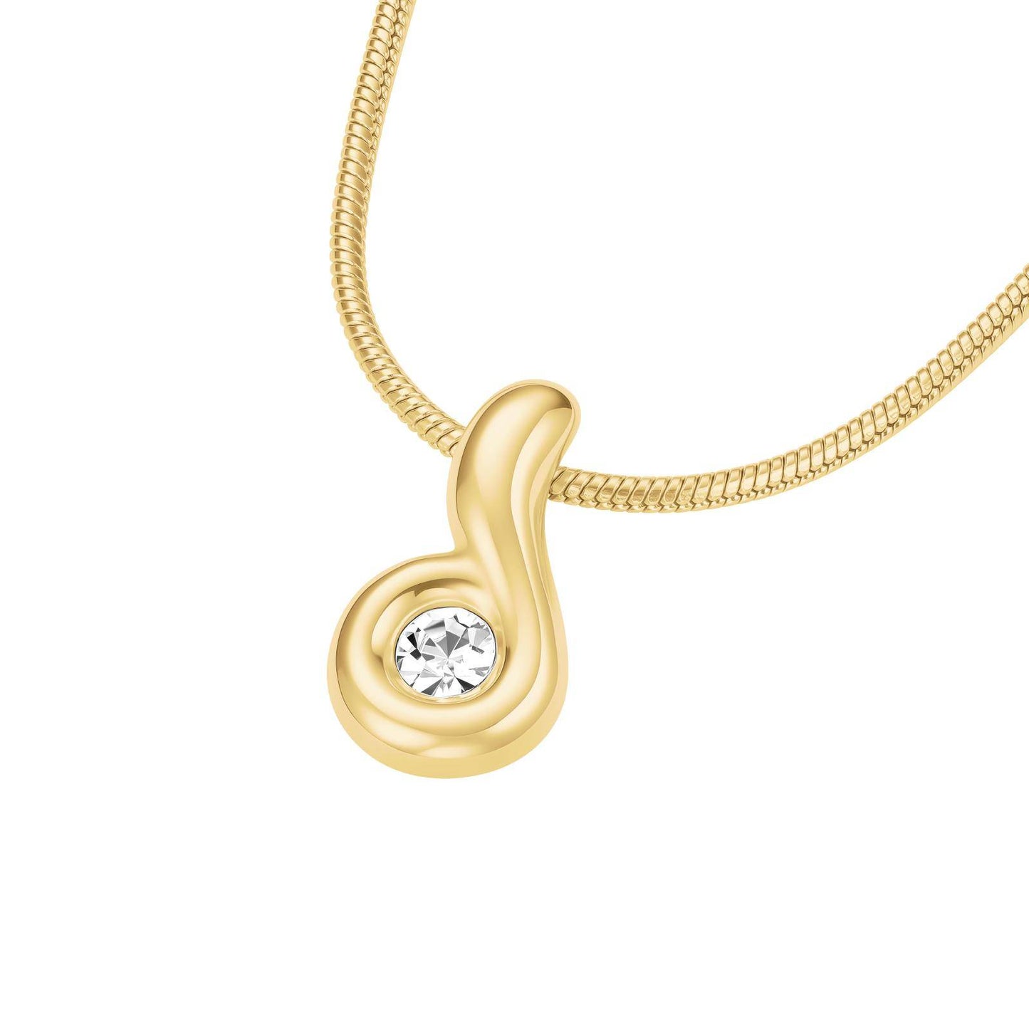 ROSEFIELD Women's Wave Pendant Necklace Gold