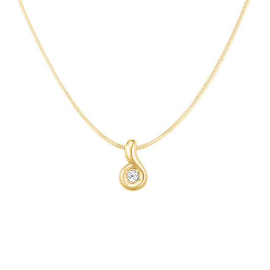ROSEFIELD Damen Halskette Wave Pendant Gold