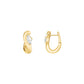 ROSEFIELD Damen Creolen Marquise Wave Gold