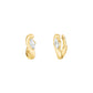 ROSEFIELD Damen Creolen Marquise Wave Gold