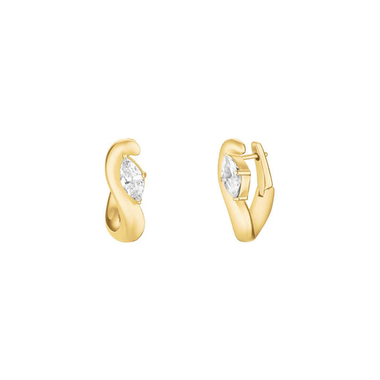 ROSEFIELD Damen Creolen Marquise Wave Gold