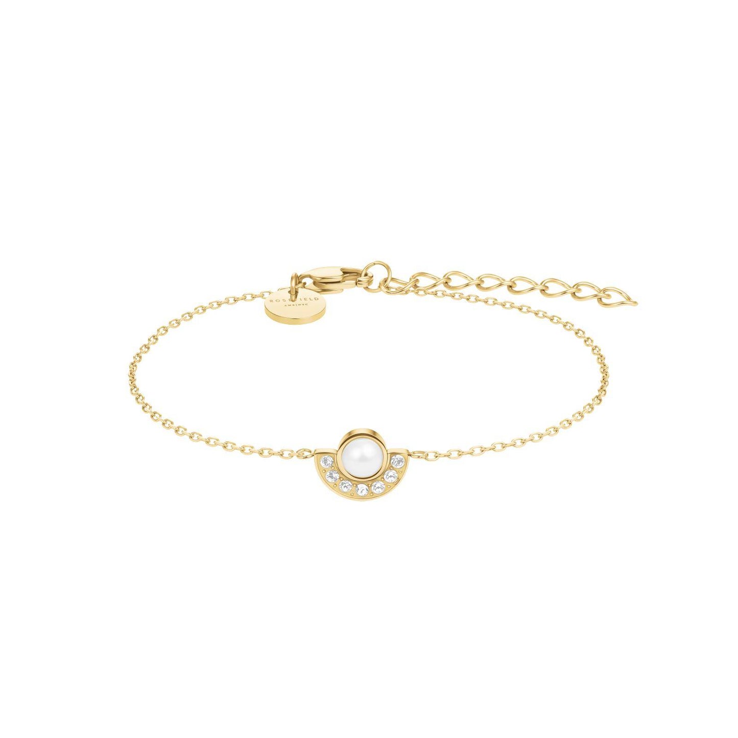 ROSEFIELD Damen Armband Modern Pearl Circle Gold