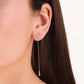 ROSEFIELD Damen Lange Ohrringe Heart Gold
