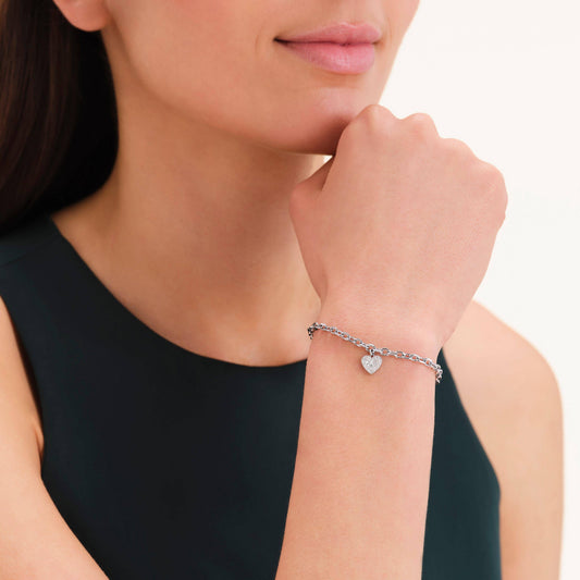 ROSEFIELD Damen Armband Chunky Heart Silver