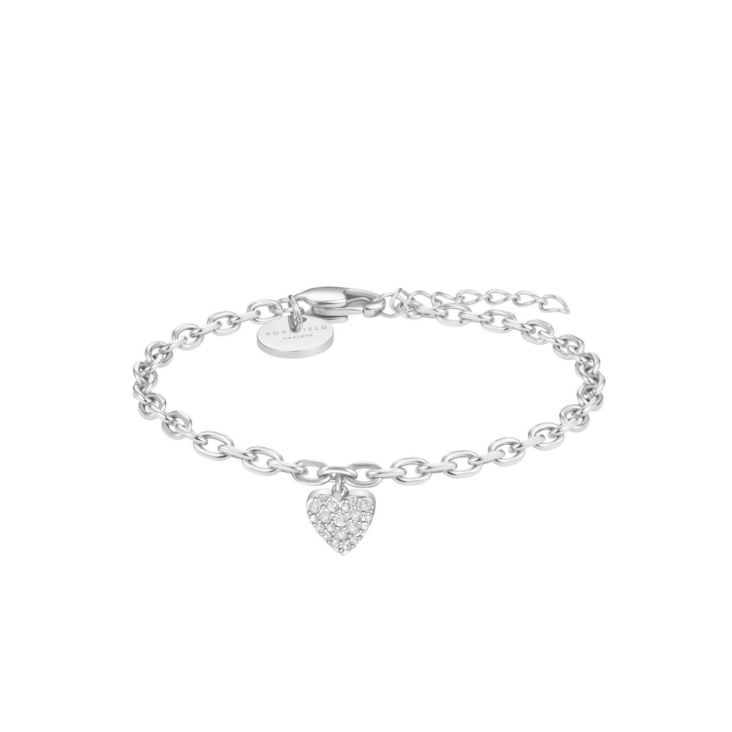 ROSEFIELD Damen Armband Chunky Heart Silver