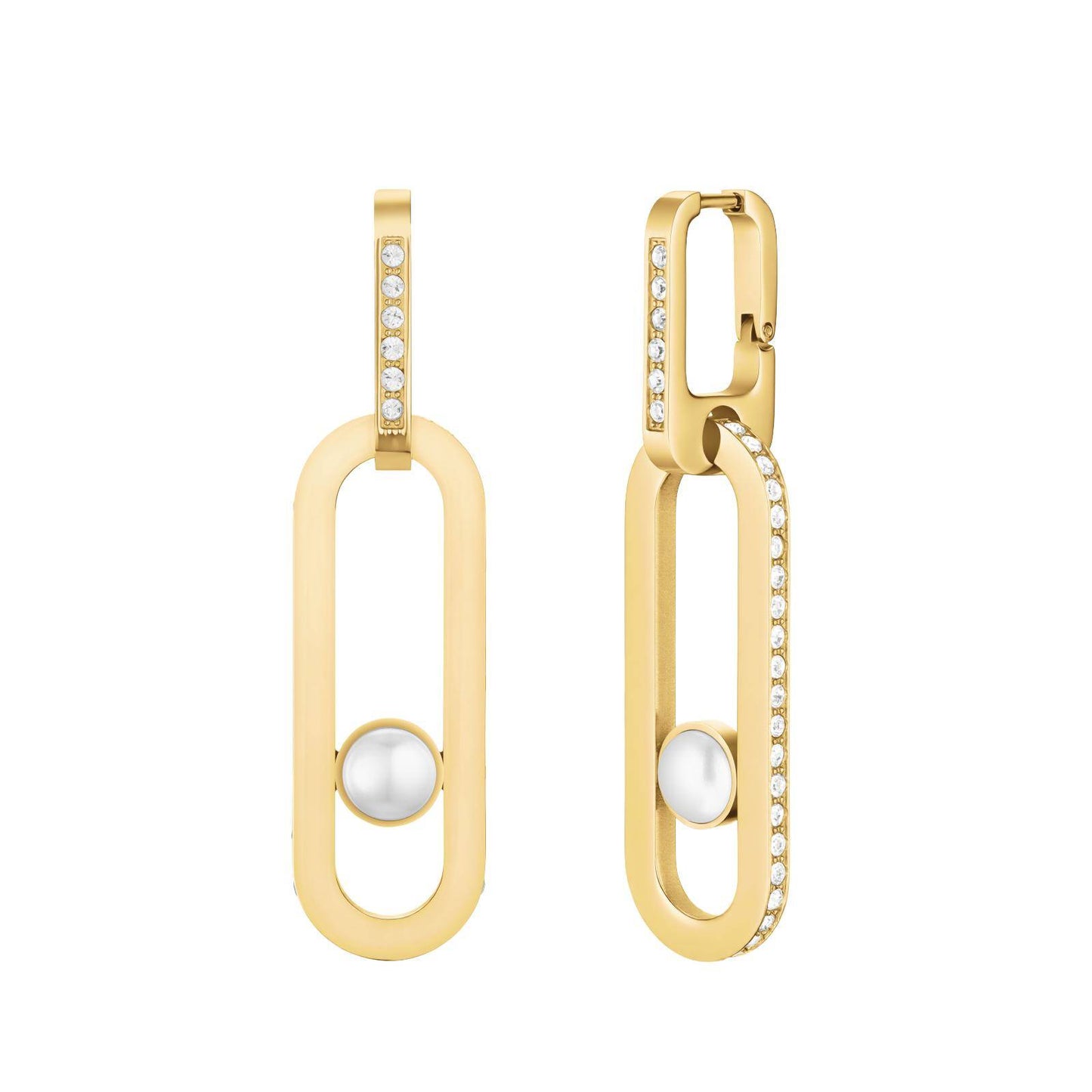 ROSEFIELD Damen Anhänger-Ohrring Modern Pearl Gold