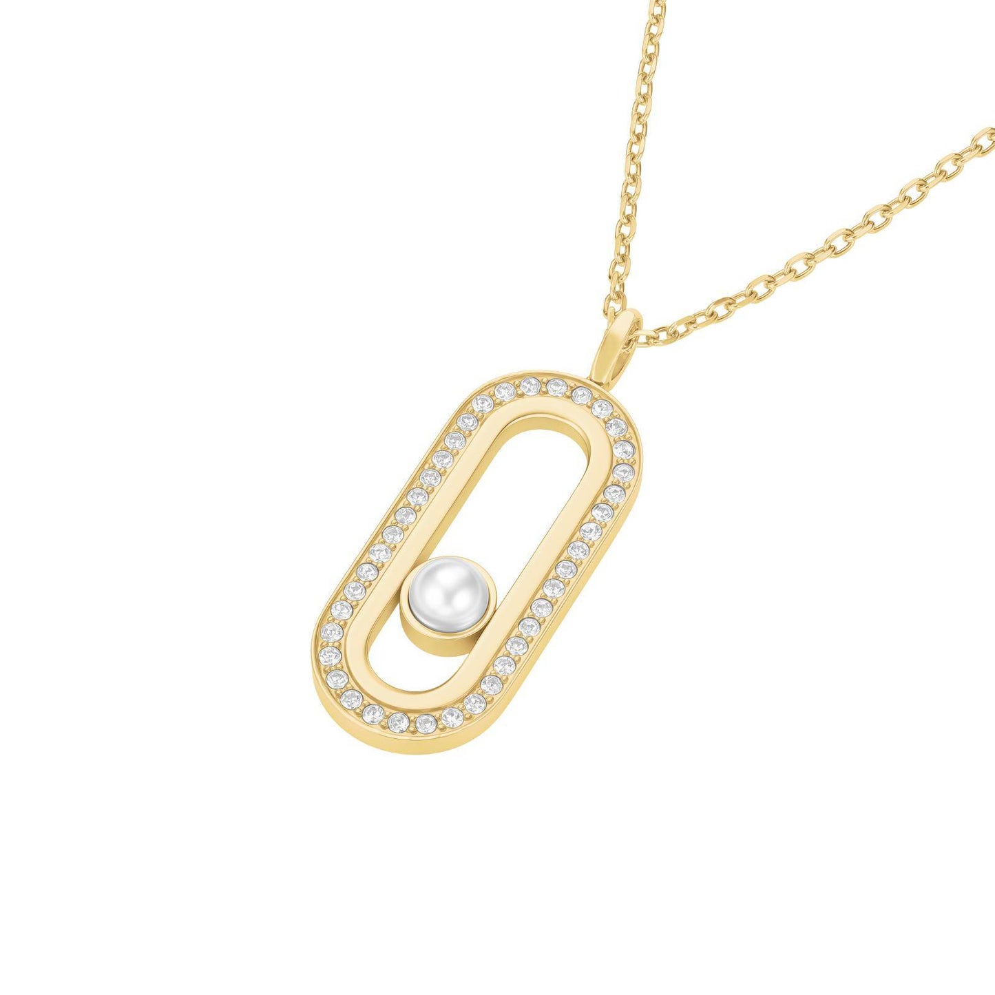ROSEFIELD Damen Halskette Modern Pearl Pendant Gold