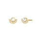 ROSEFIELD Damen Ohrstecker Modern Pearl Gold