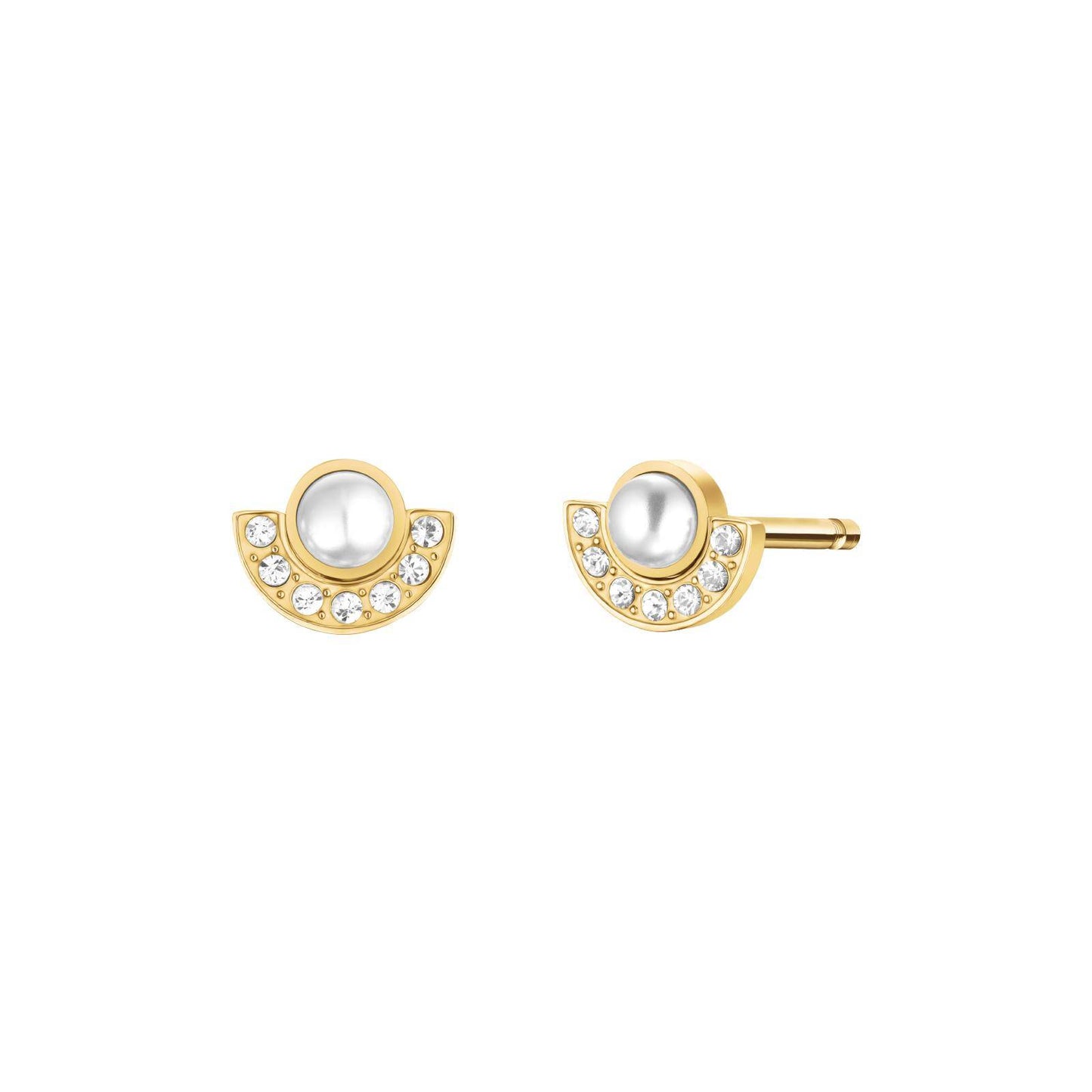 ROSEFIELD Damen Ohrstecker Modern Pearl Gold