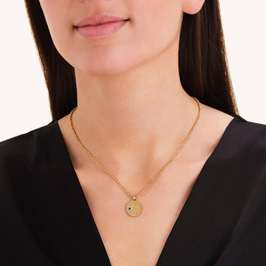 ROSEFIELD Damen Halskette Night Sky Amulet Gold