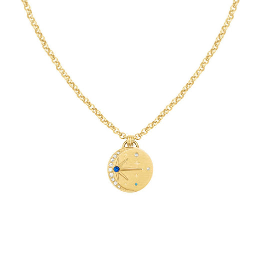 ROSEFIELD Damen Halskette Night Sky Amulet Gold