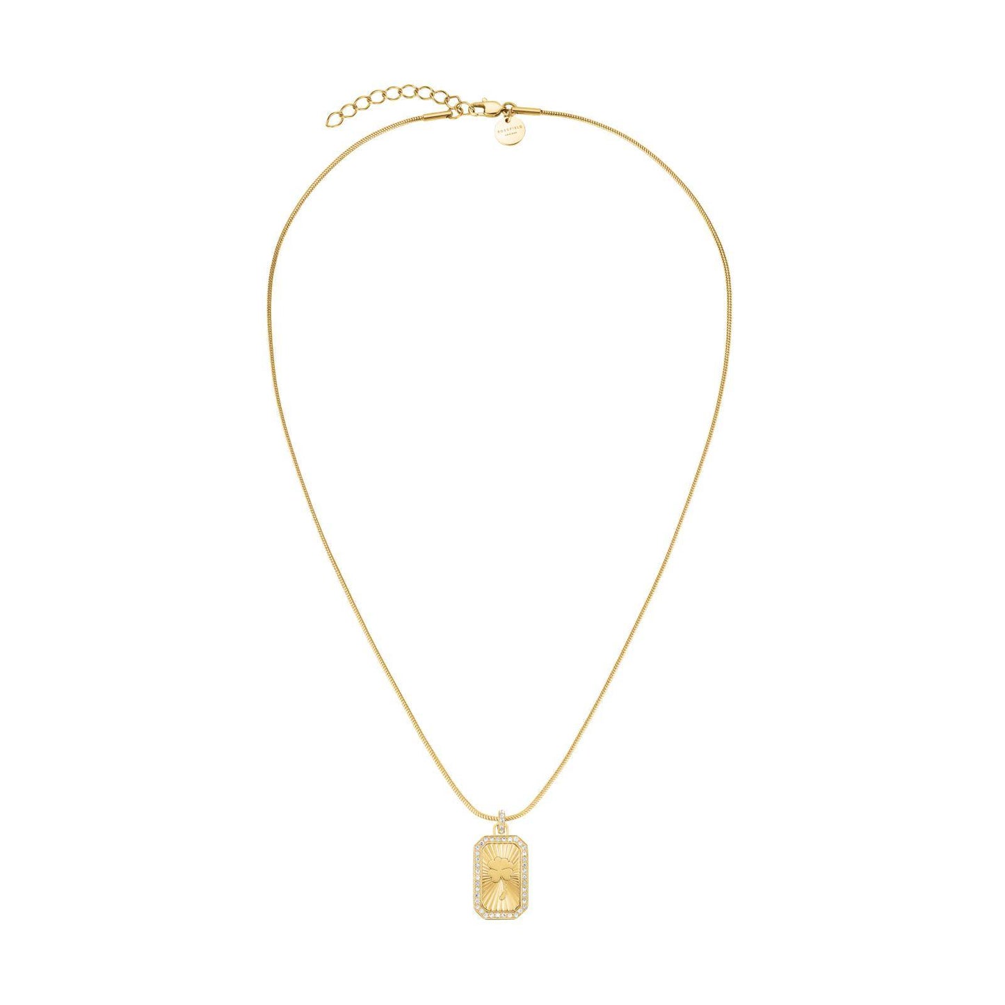 ROSEFIELD Damen Halskette Clover Amulet Gold