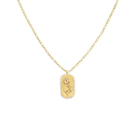 ROSEFIELD Damen Halskette Daisy Amulet Gold
